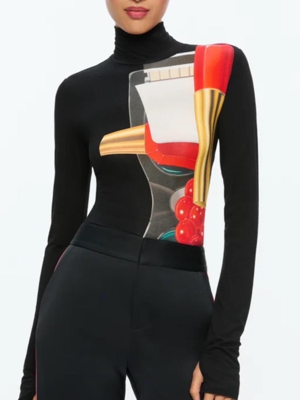 A+O x Tom Wesselmann Delaina turtleneck top